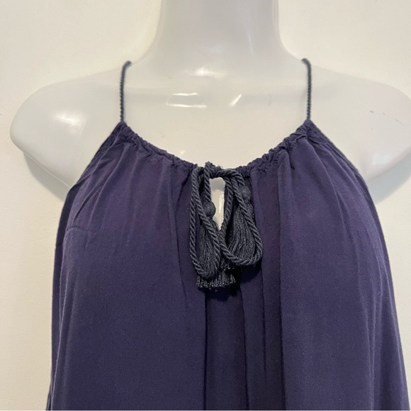 Papaya - Spaghetti Strap Navy Blue Blouse Size S - Picture 2 of 8